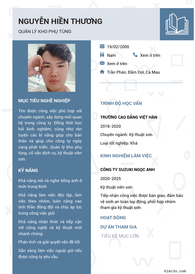 CV ứng viên