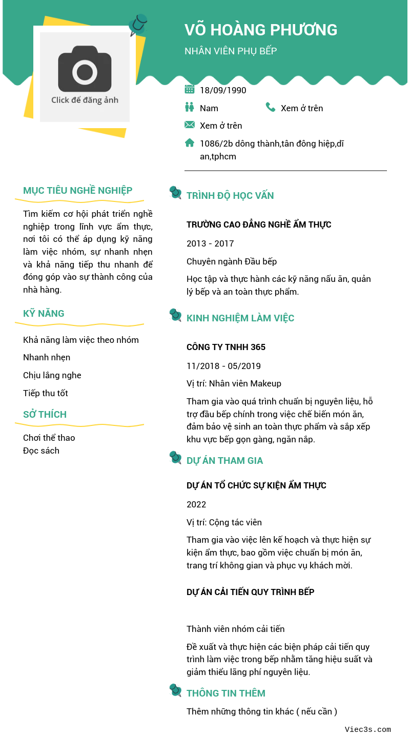 CV ứng viên