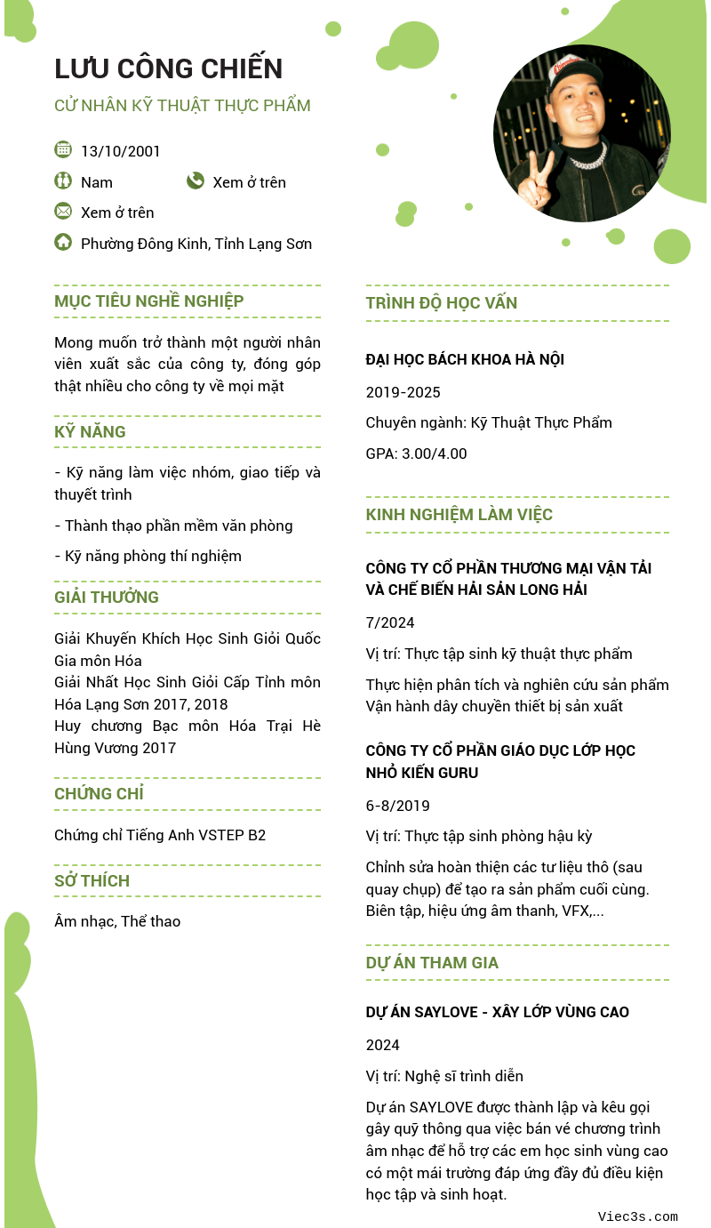 CV ứng viên