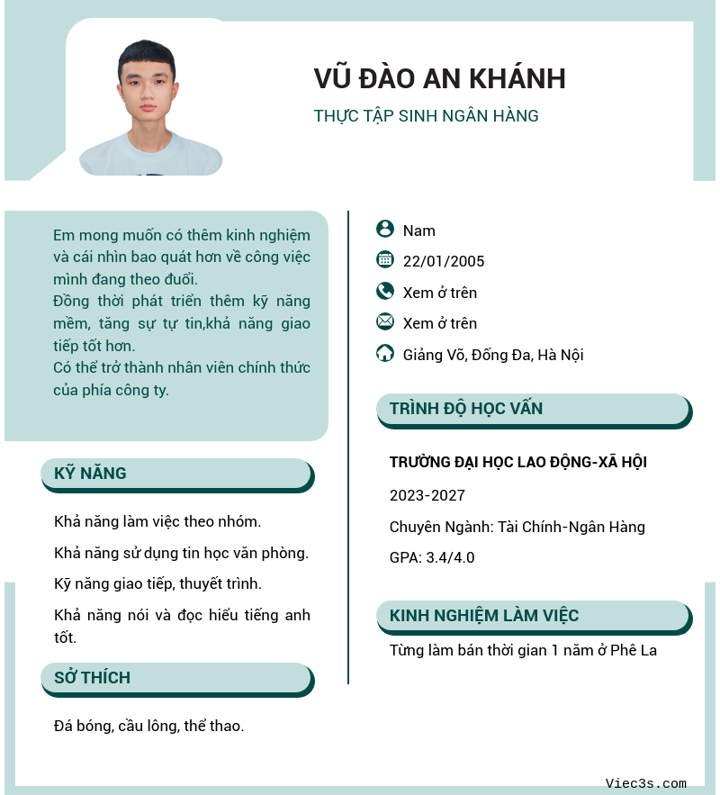 CV ứng viên