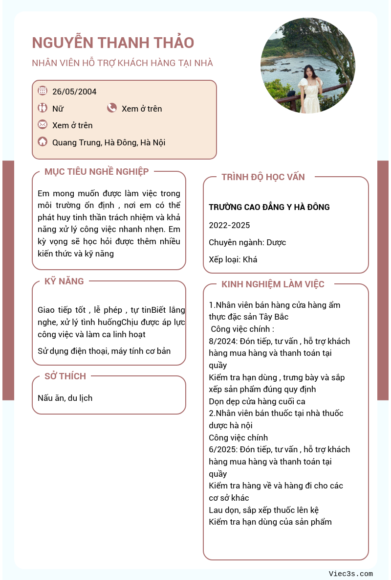 CV ứng viên