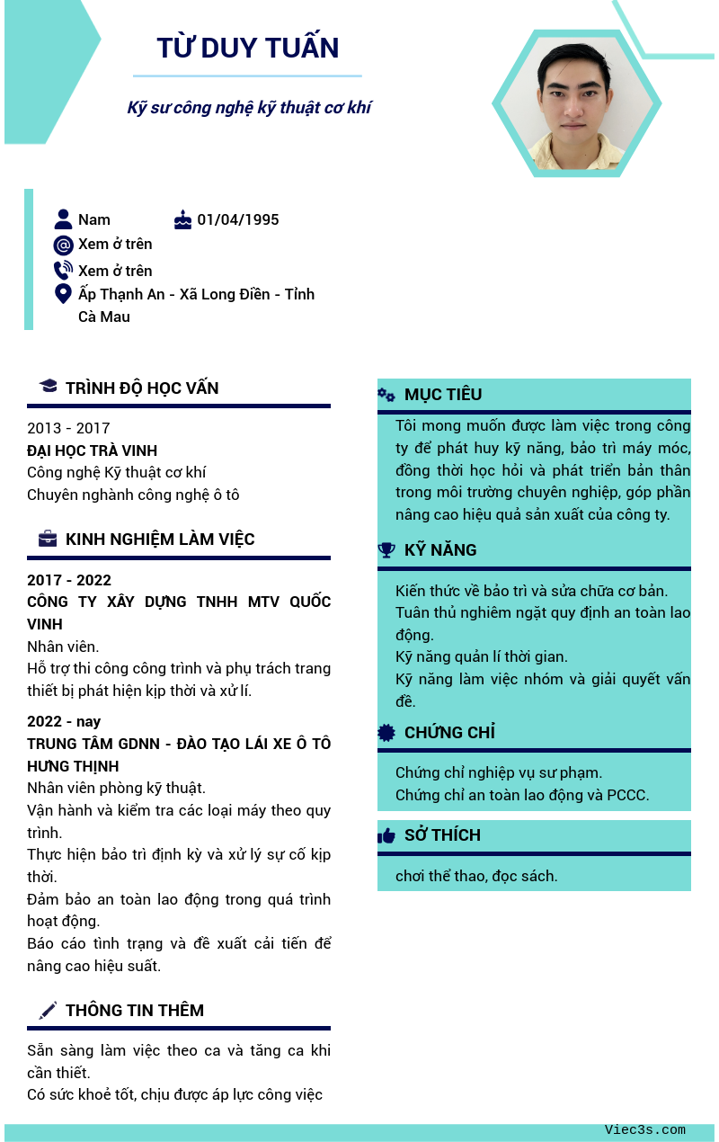 CV ứng viên