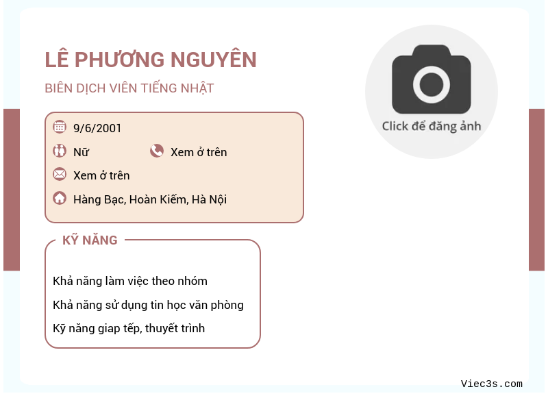 CV ứng viên