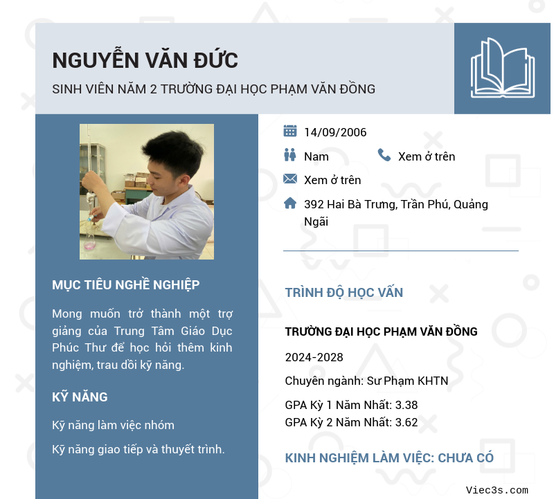 CV ứng viên