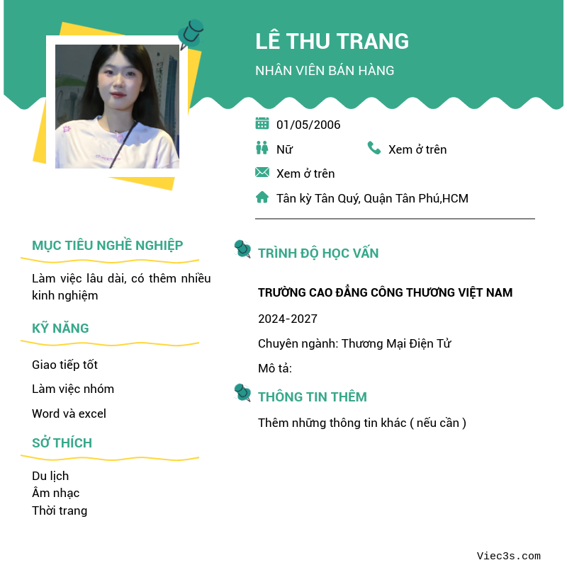 CV ứng viên
