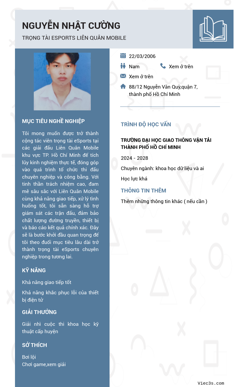 CV ứng viên