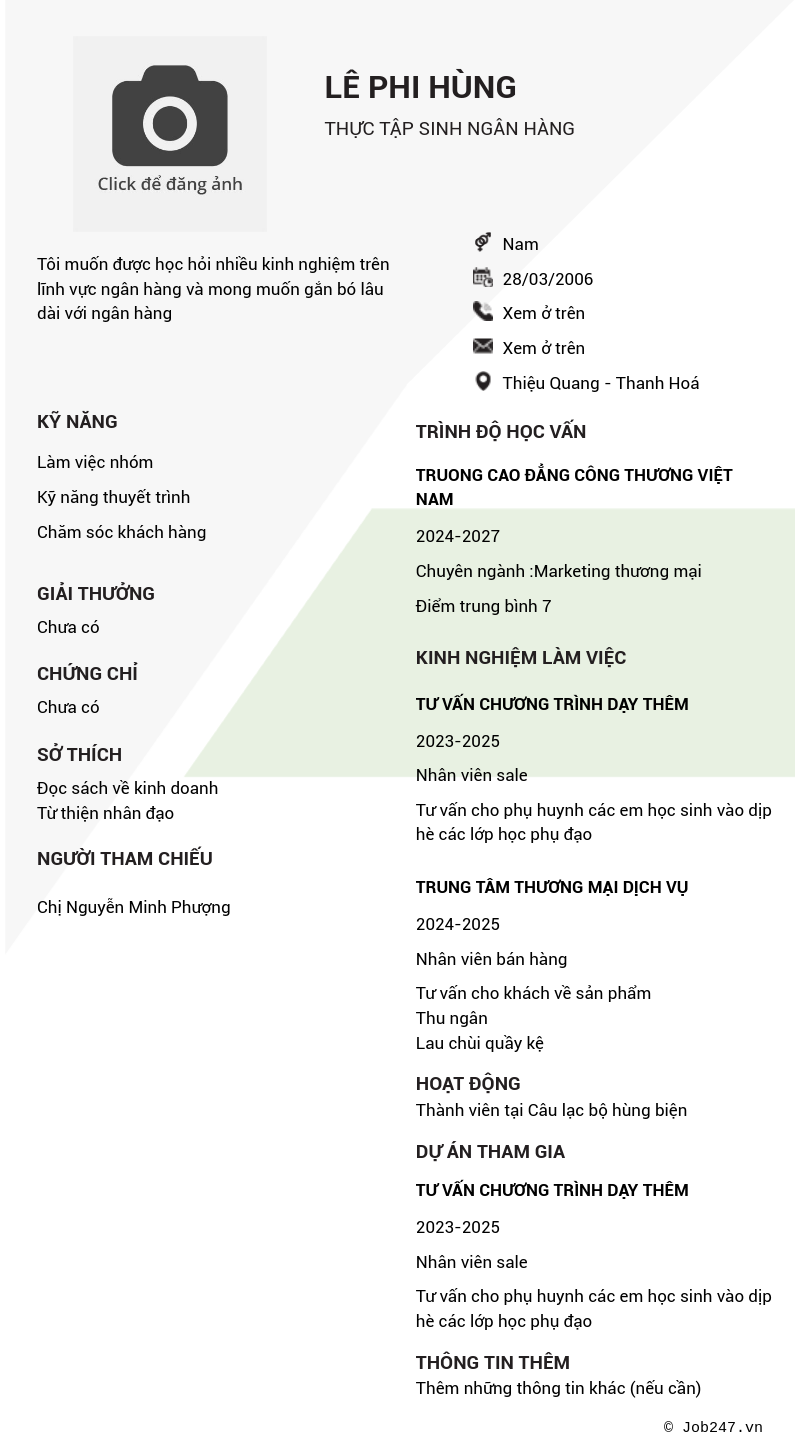 CV ứng viên