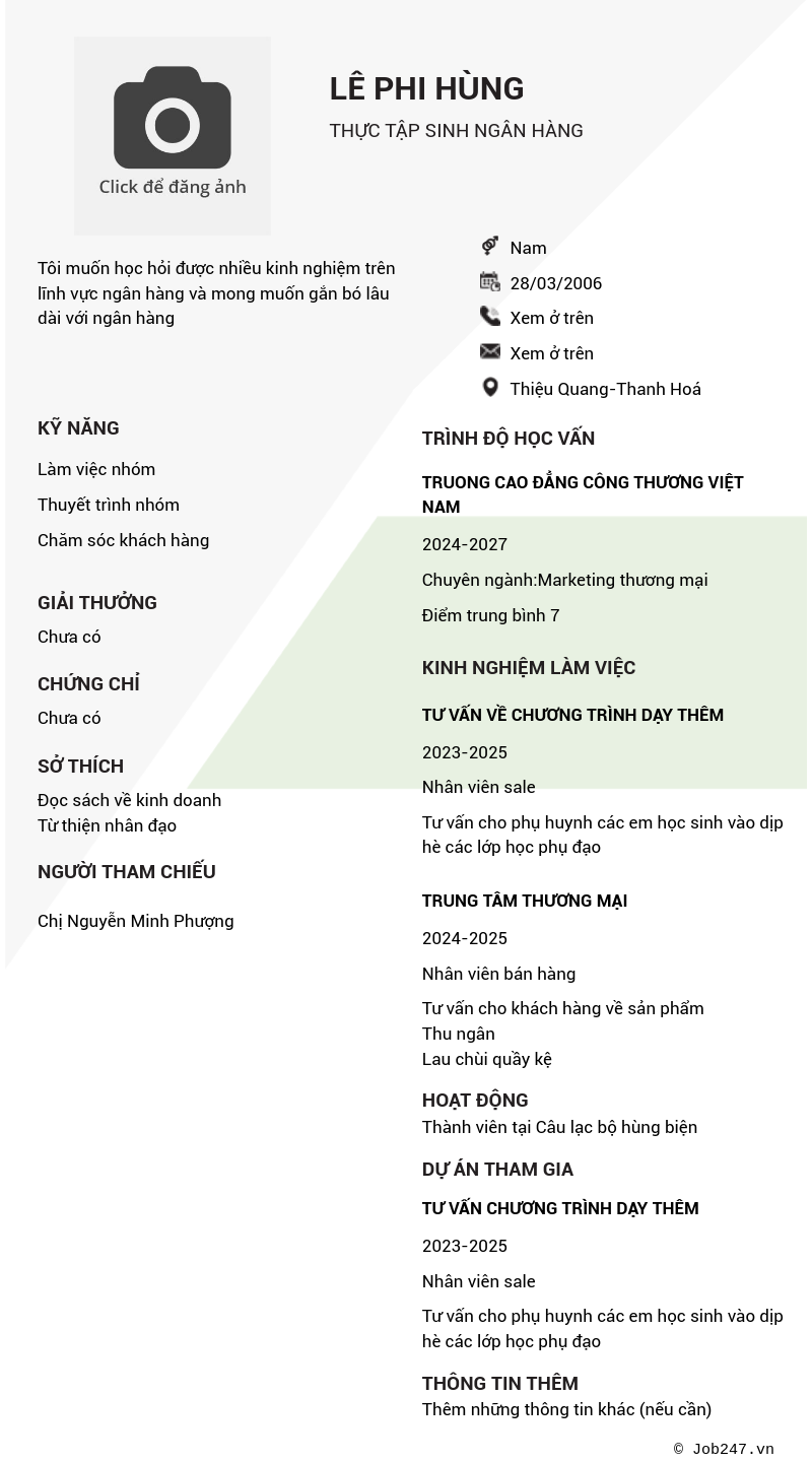 CV ứng viên