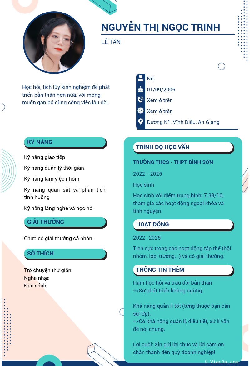 CV ứng viên
