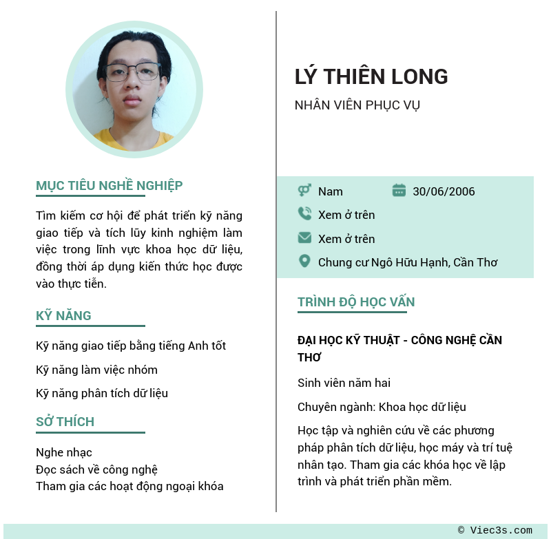 CV ứng viên