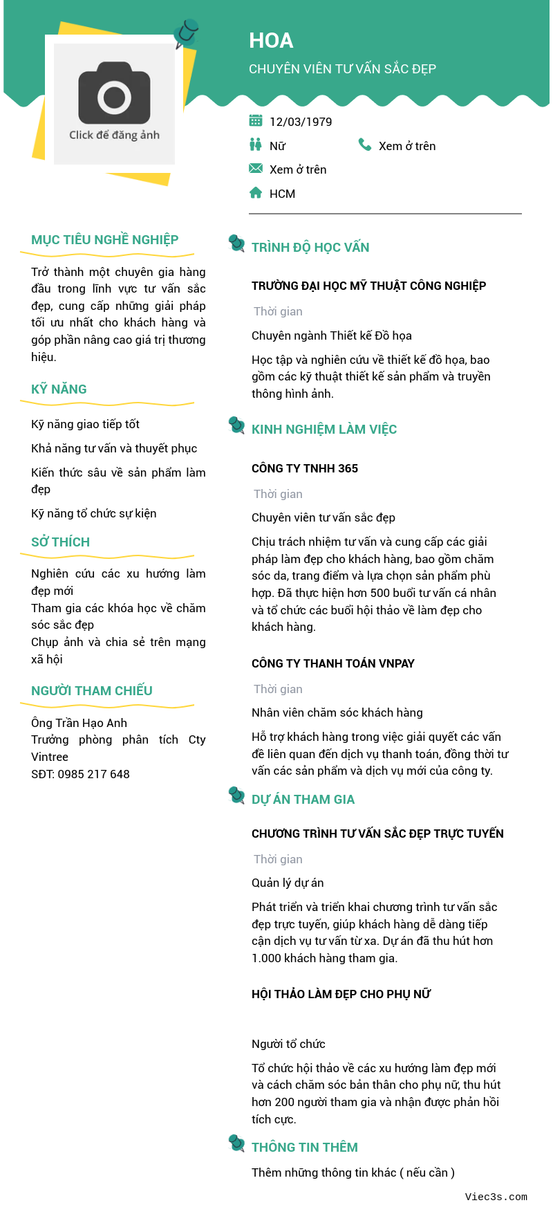 CV ứng viên