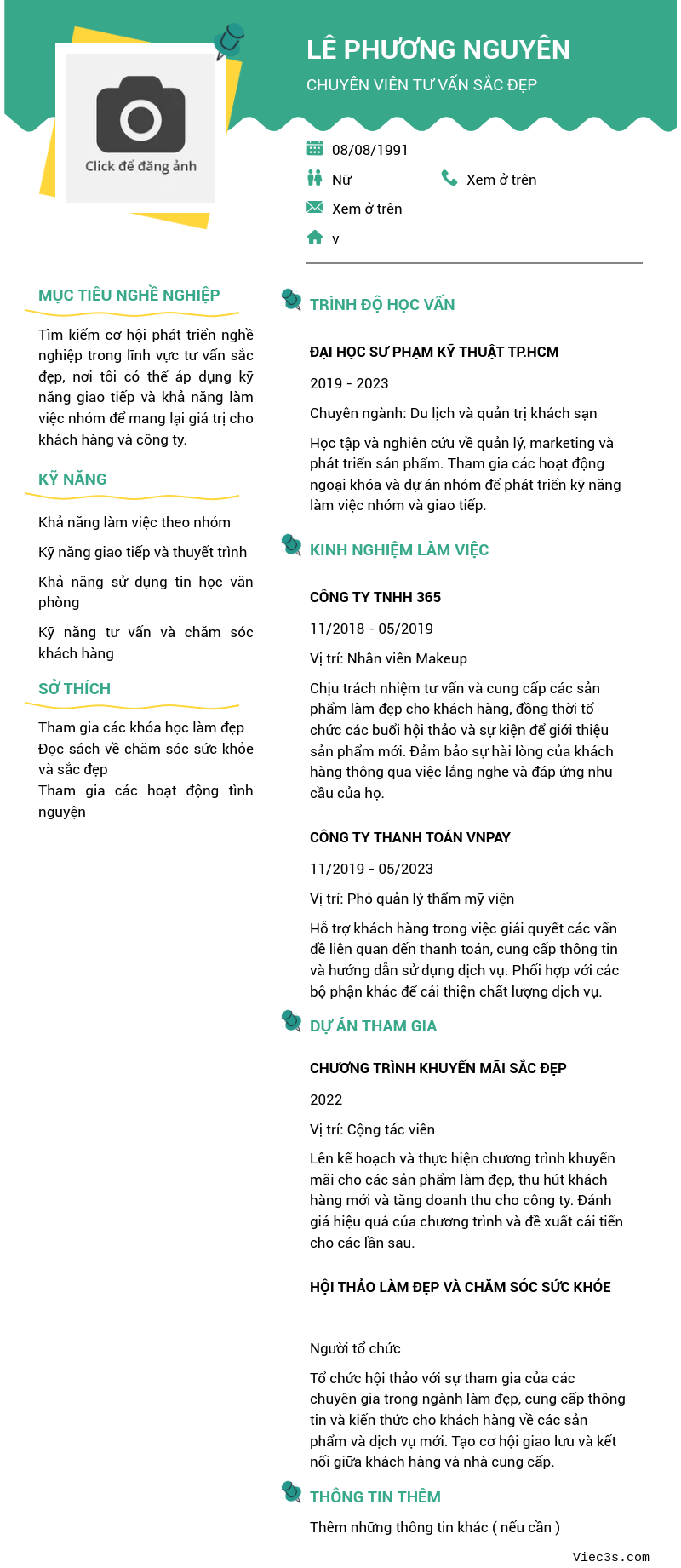 CV ứng viên