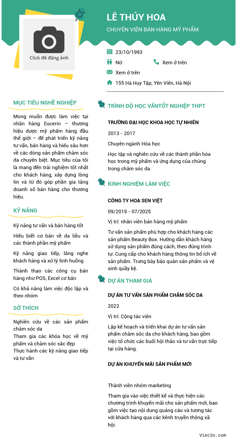 CV ứng viên