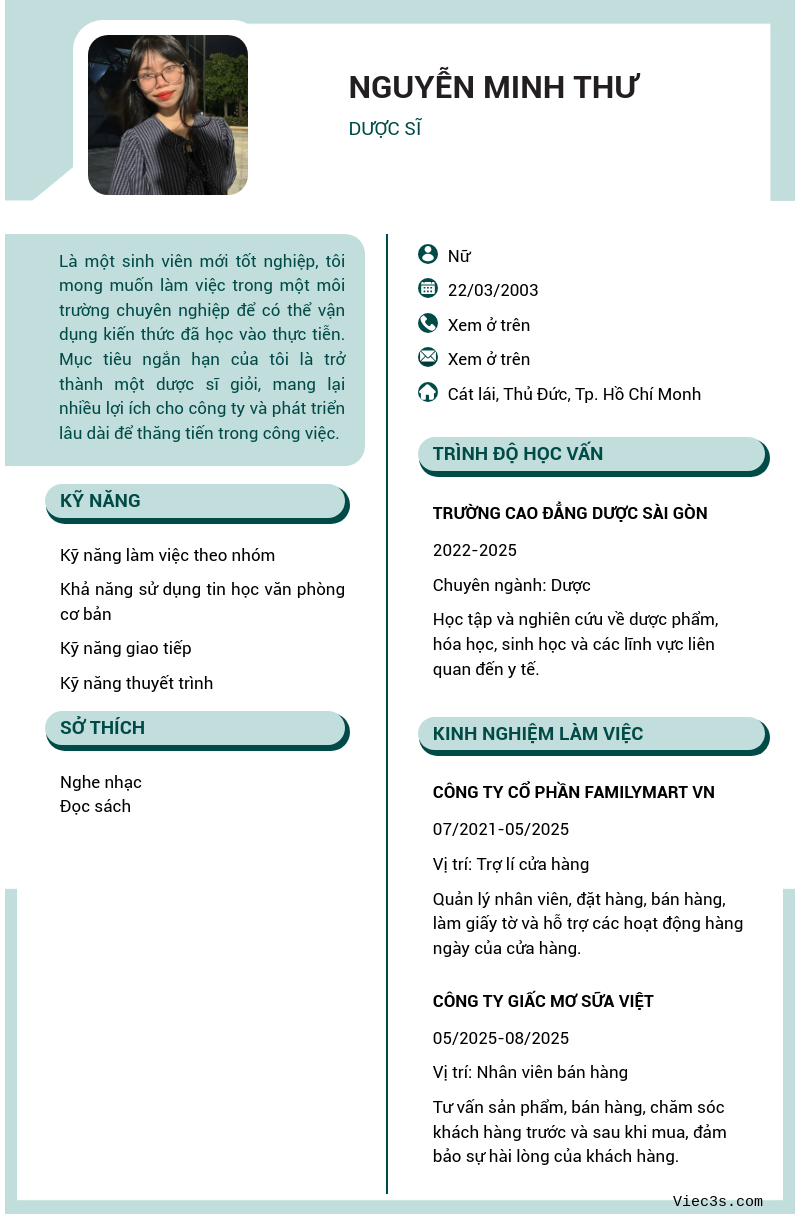 CV ứng viên