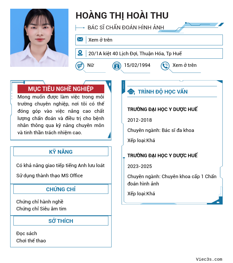 CV ứng viên