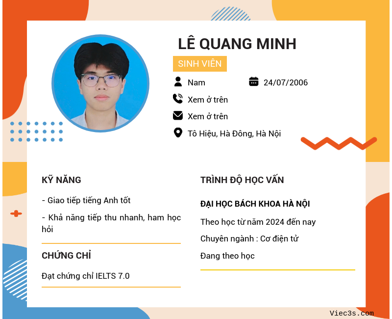 CV ứng viên