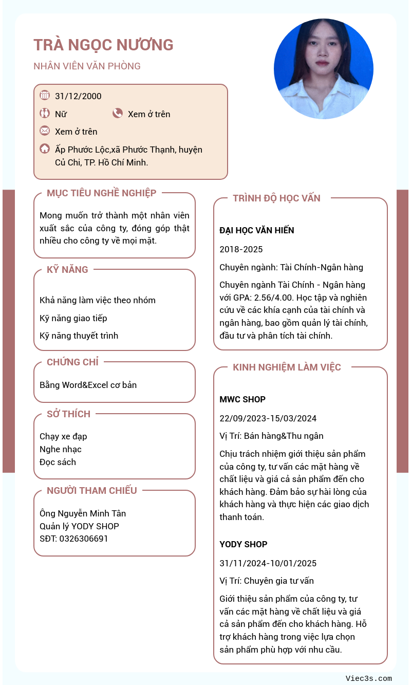 CV ứng viên