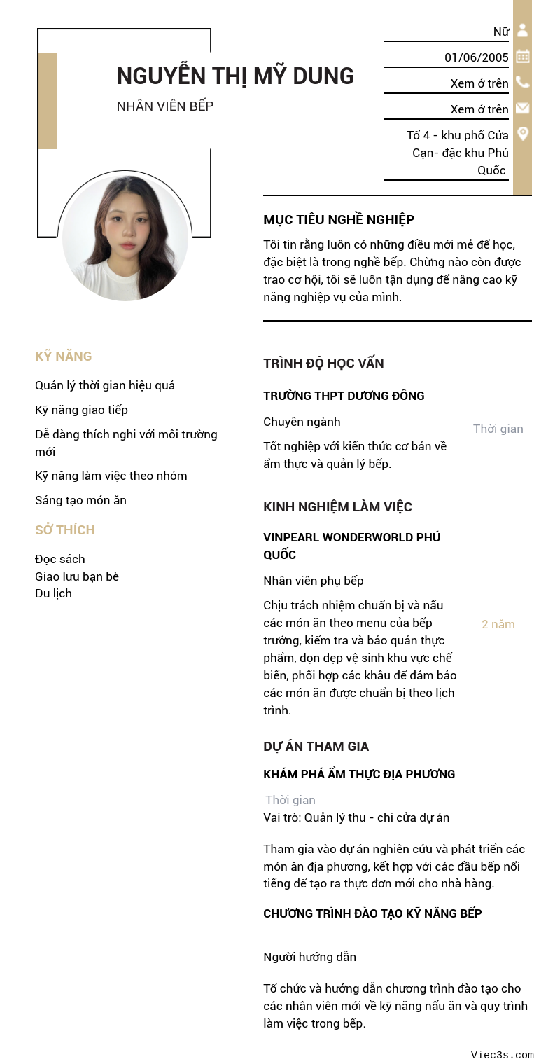 CV ứng viên