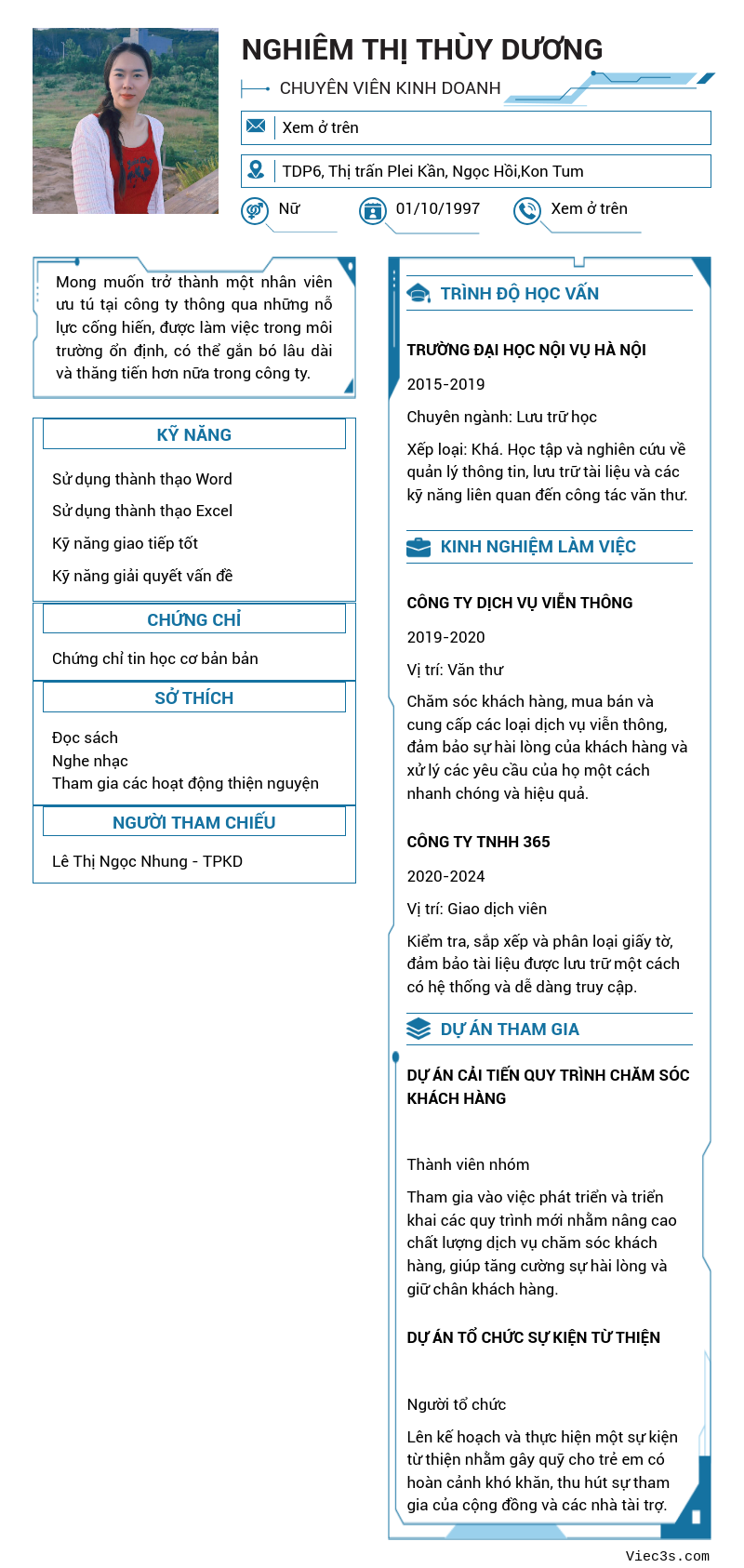 CV ứng viên