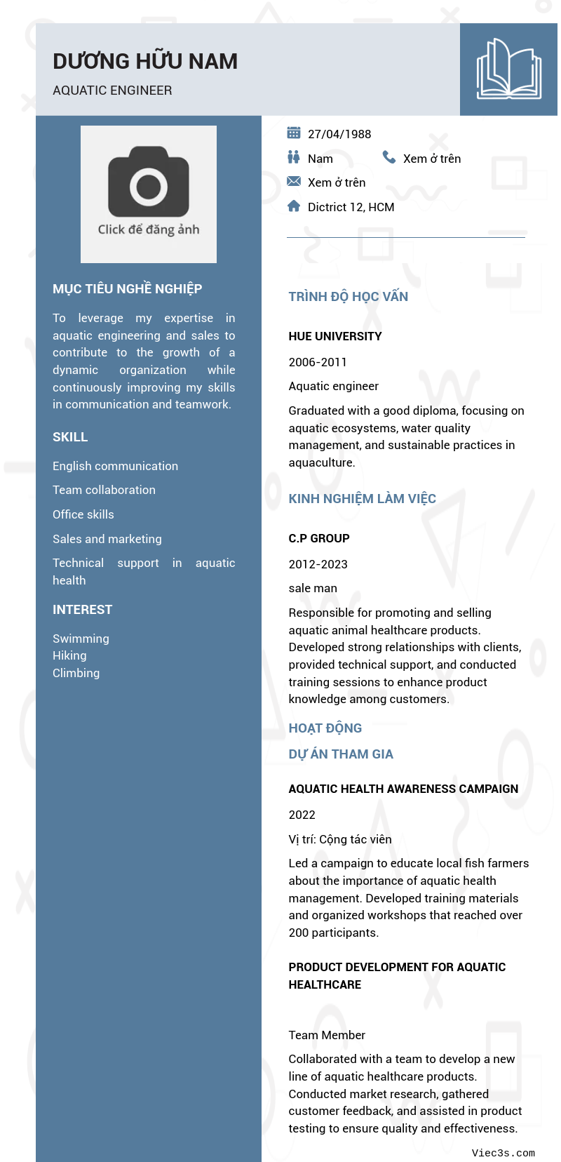 CV ứng viên