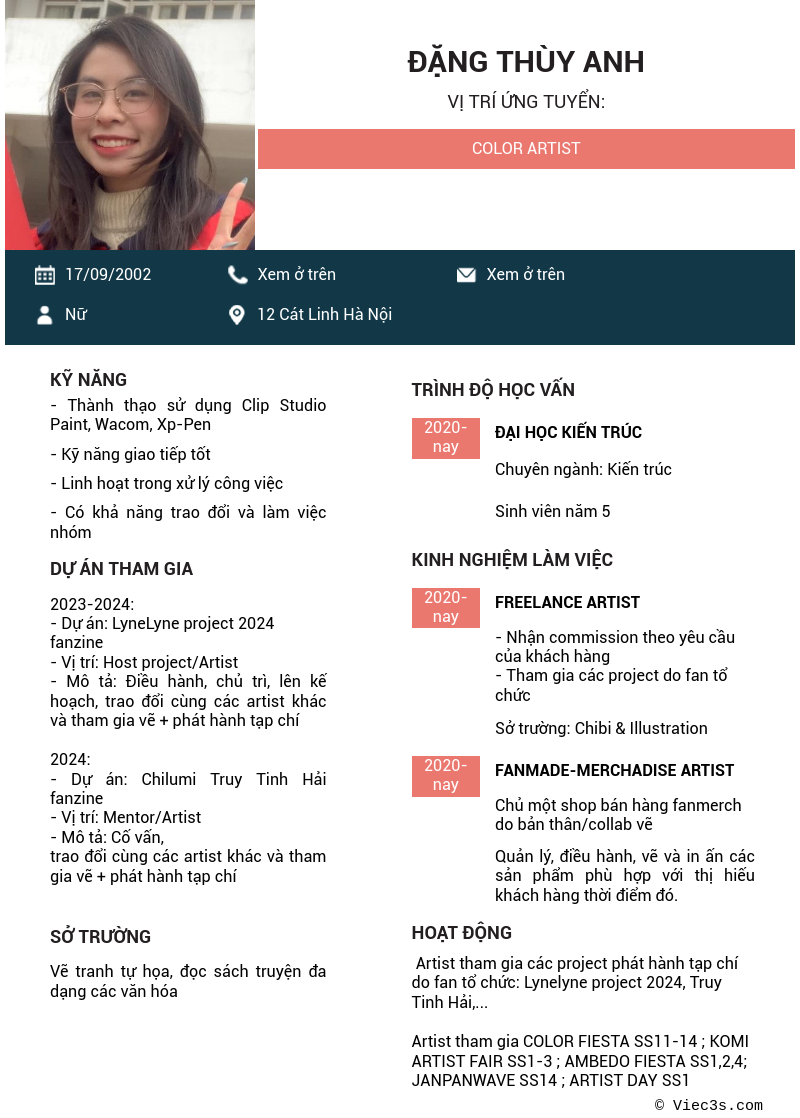 CV ứng viên