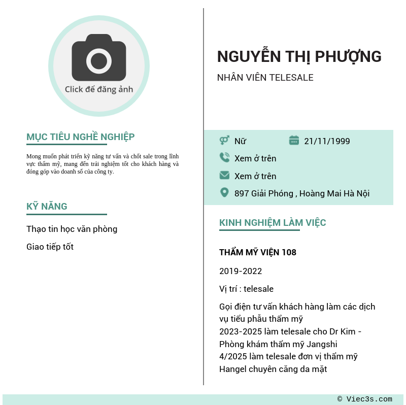 CV ứng viên