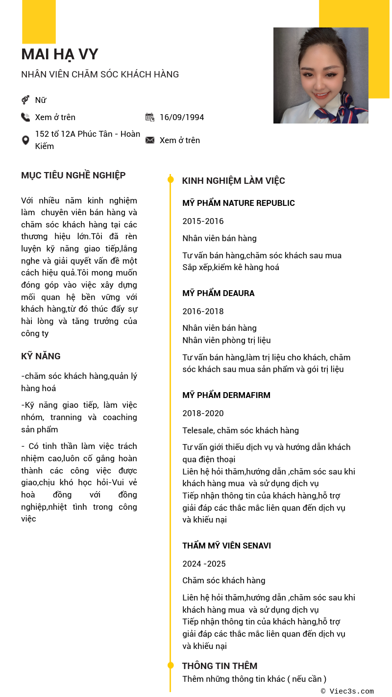 CV ứng viên