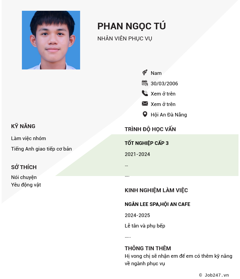 CV ứng viên