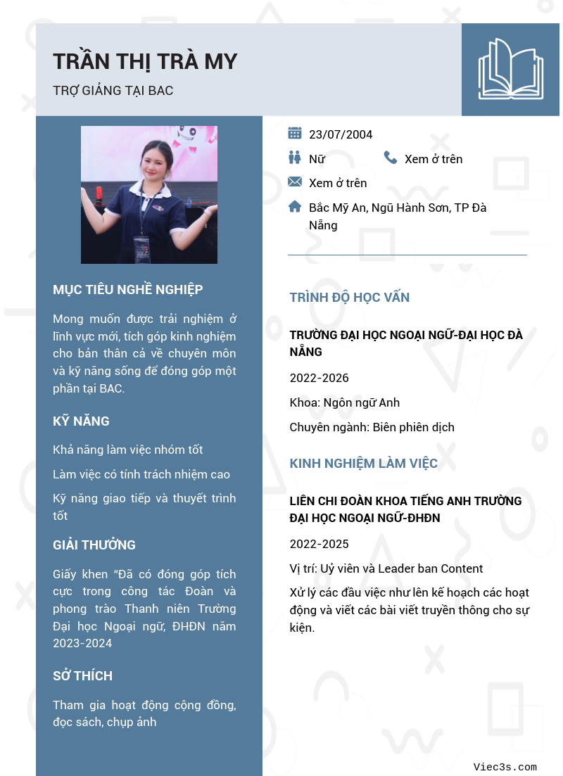 CV ứng viên