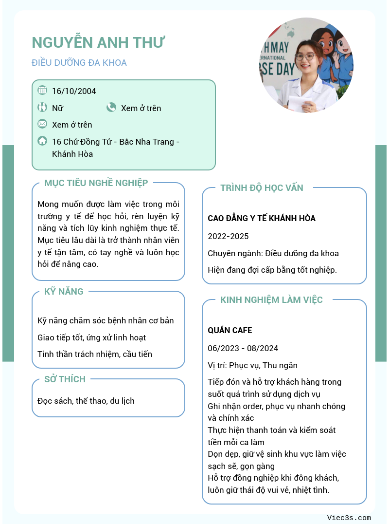 CV ứng viên