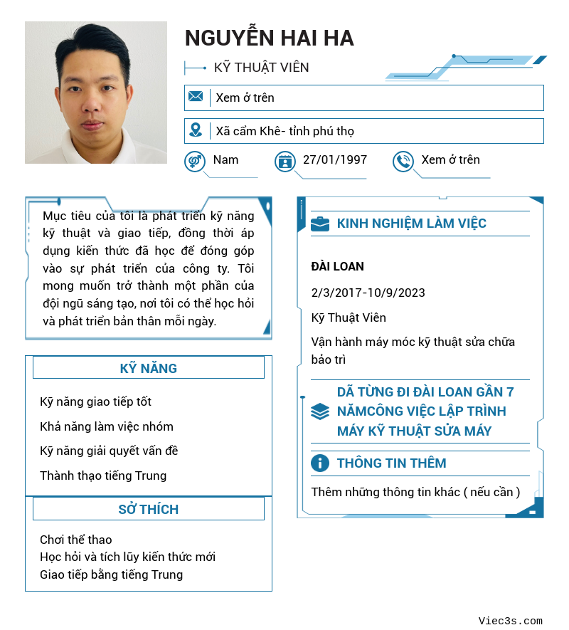 CV ứng viên