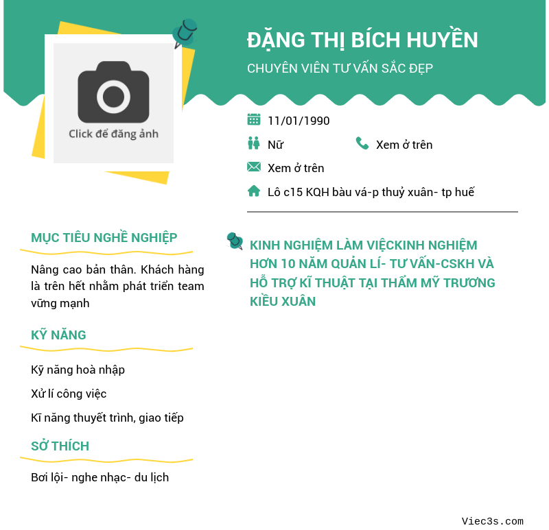 CV ứng viên