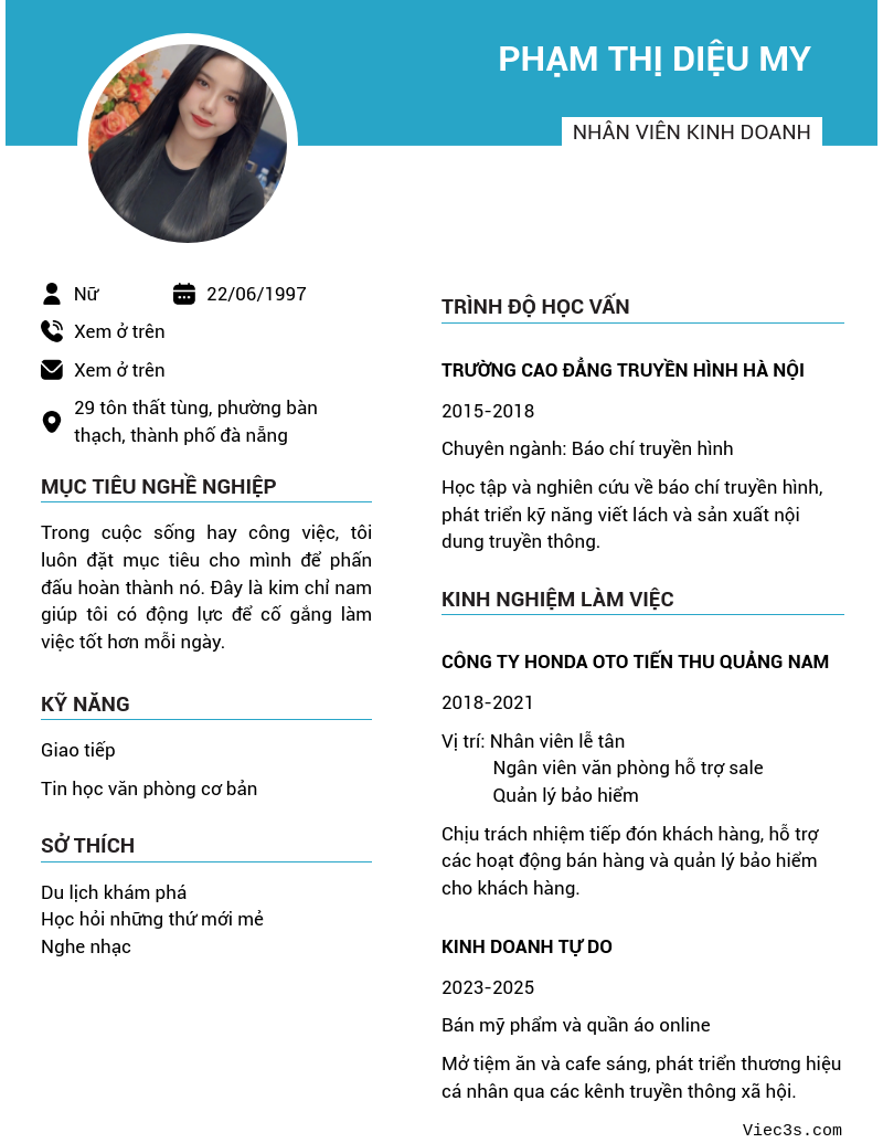 CV ứng viên