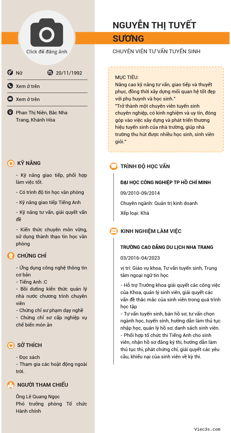 CV ứng viên