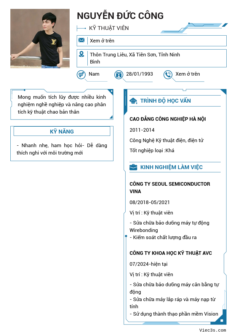 CV ứng viên
