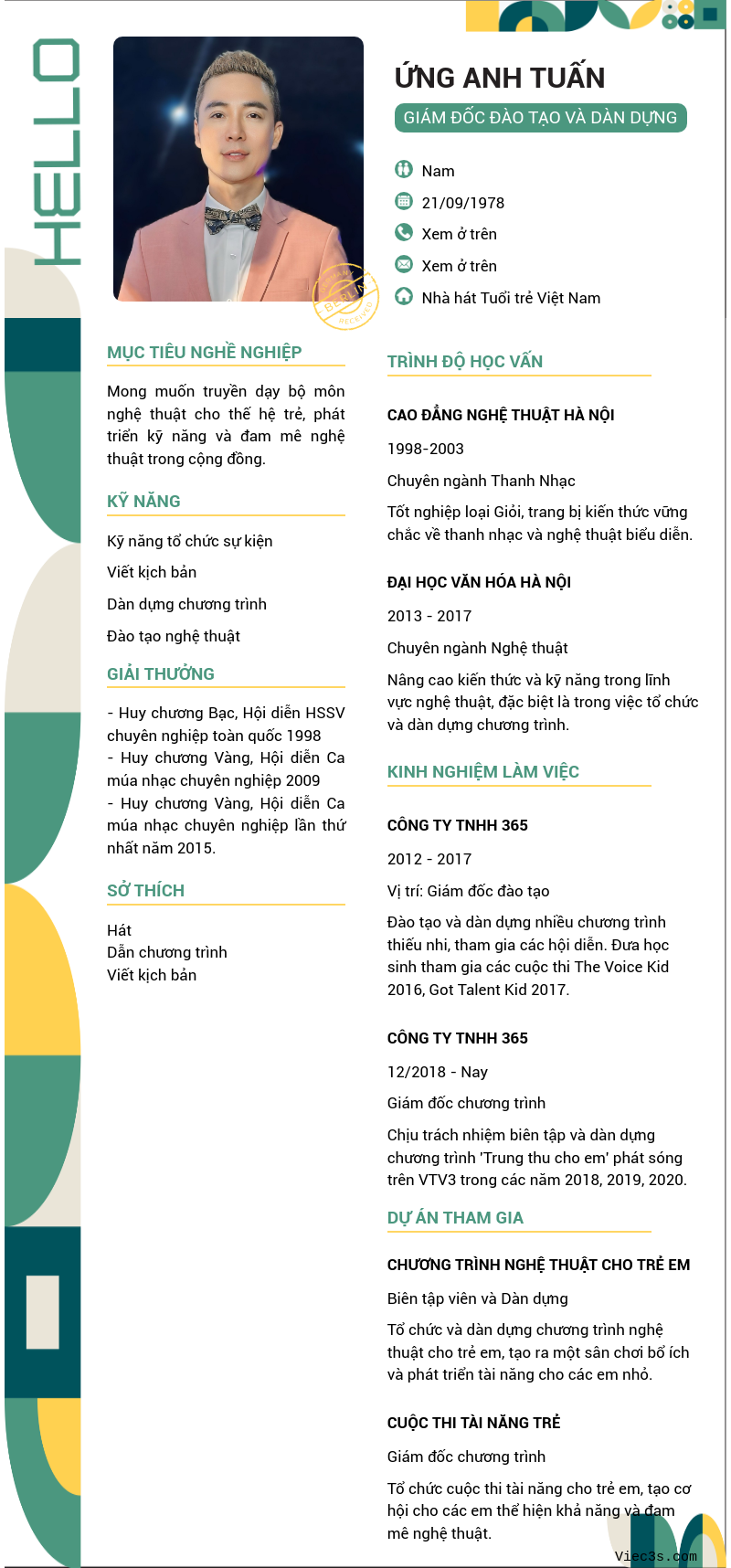 CV ứng viên