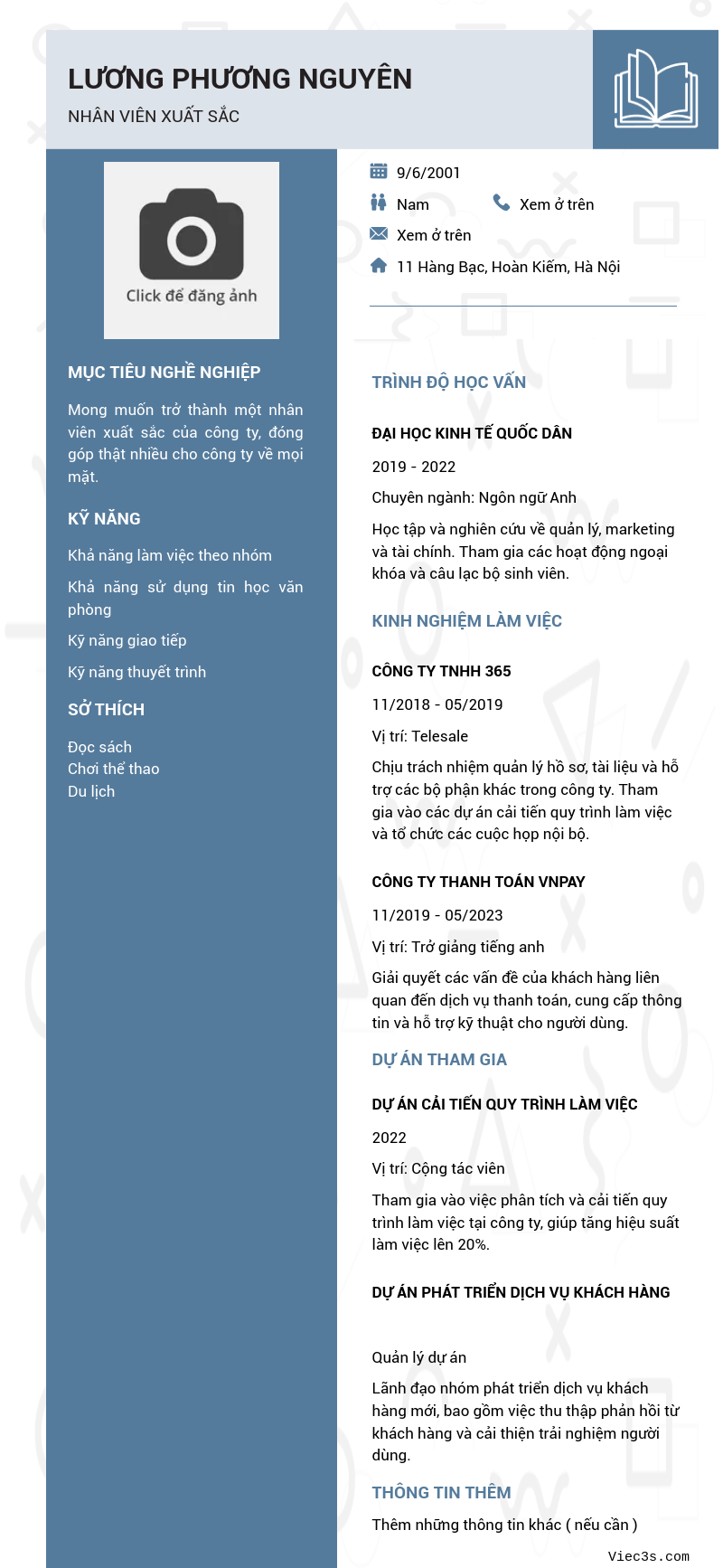 CV ứng viên