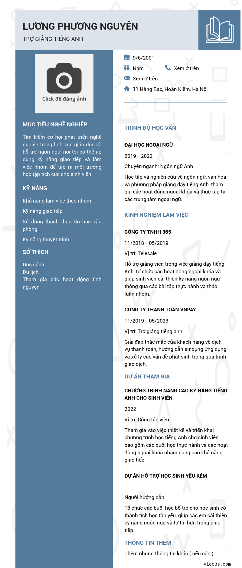 CV ứng viên