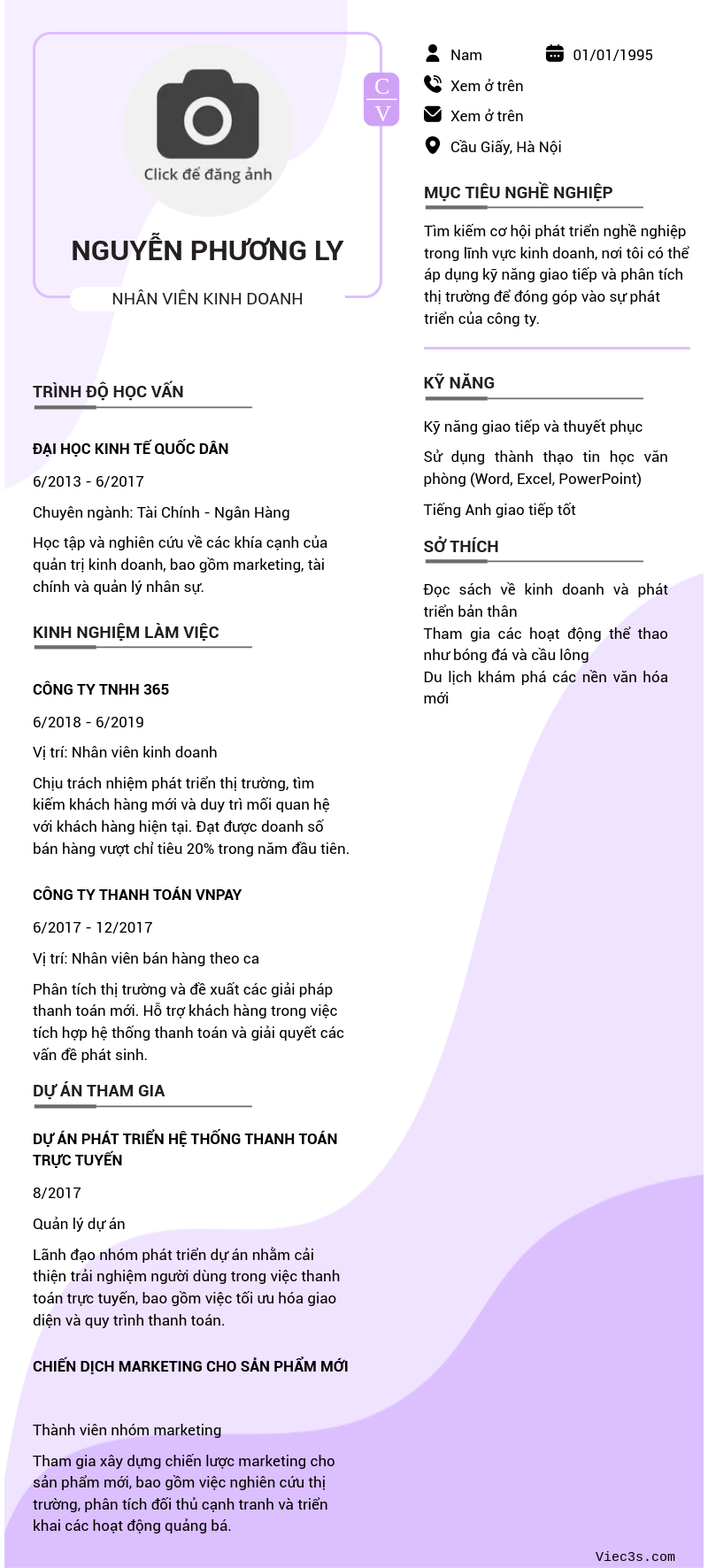 CV ứng viên