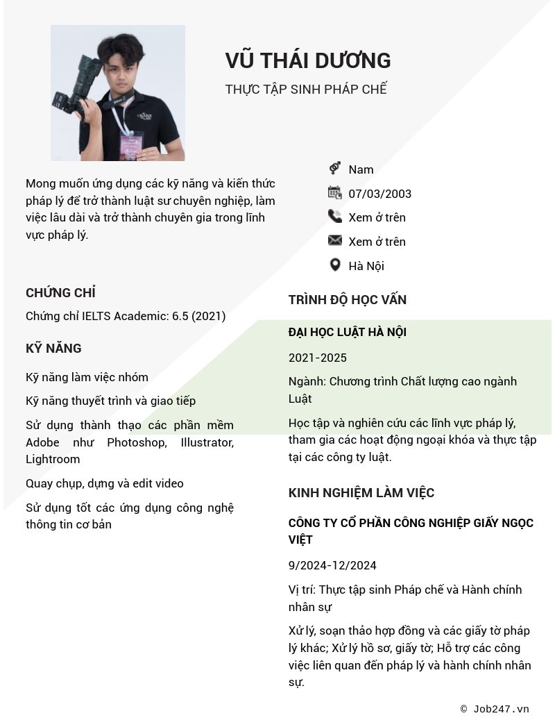 CV ứng viên