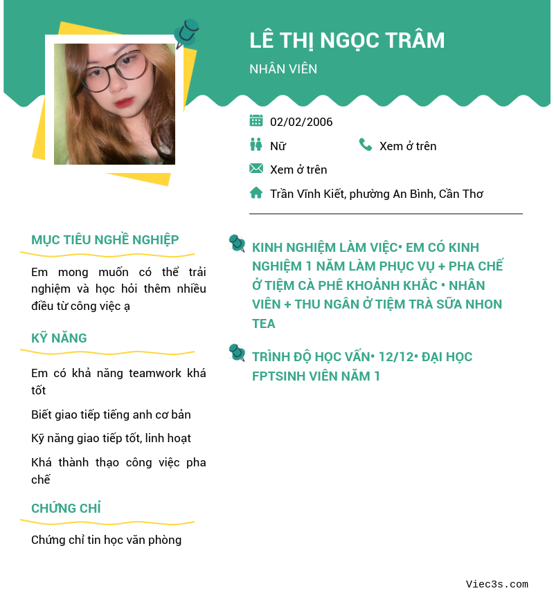 CV ứng viên