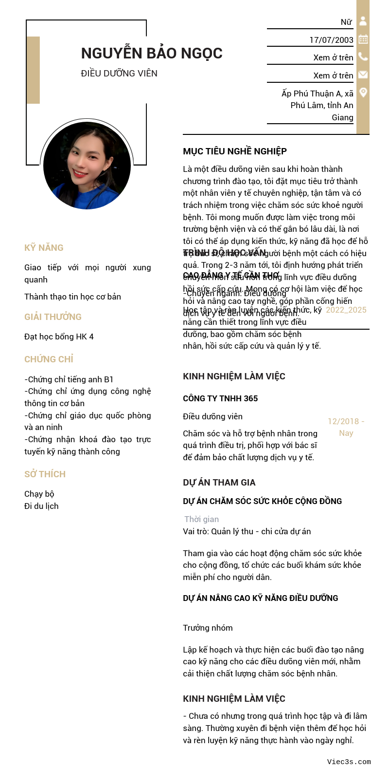 CV ứng viên