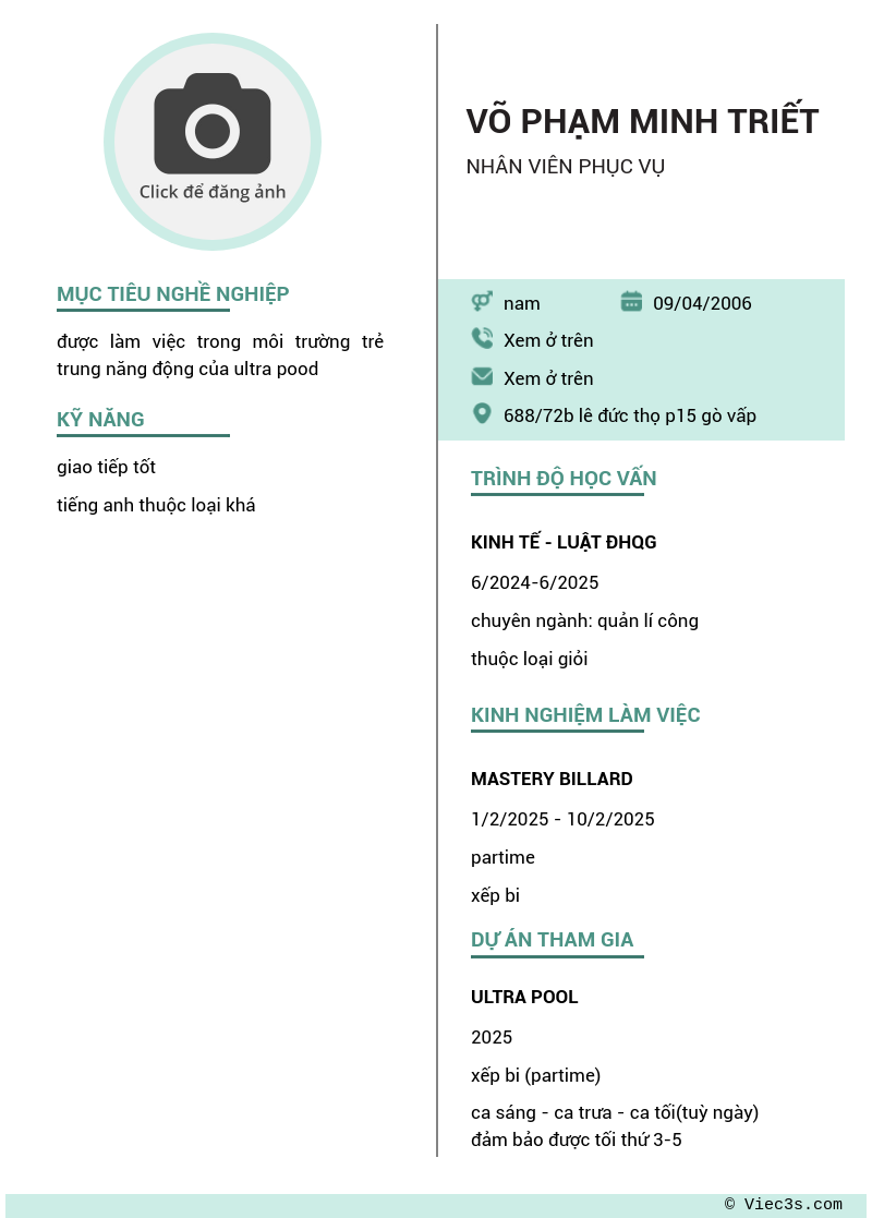 CV ứng viên