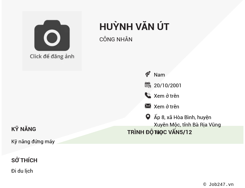 CV ứng viên