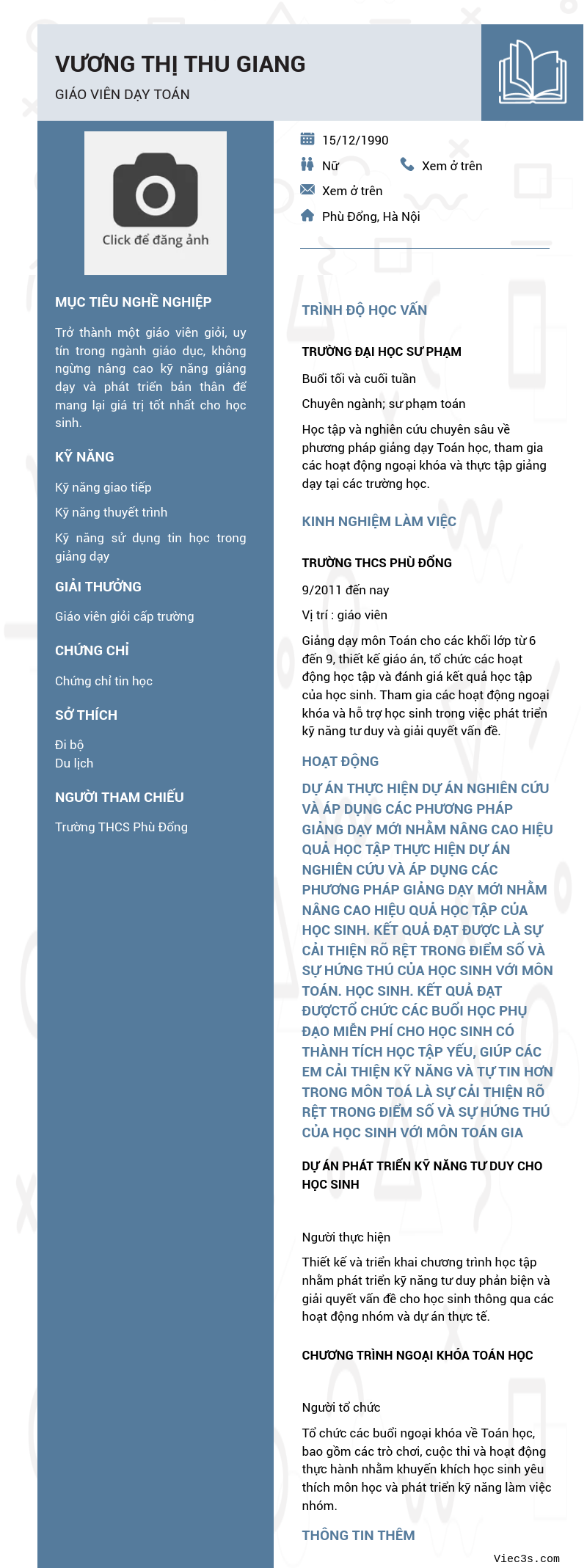 CV ứng viên
