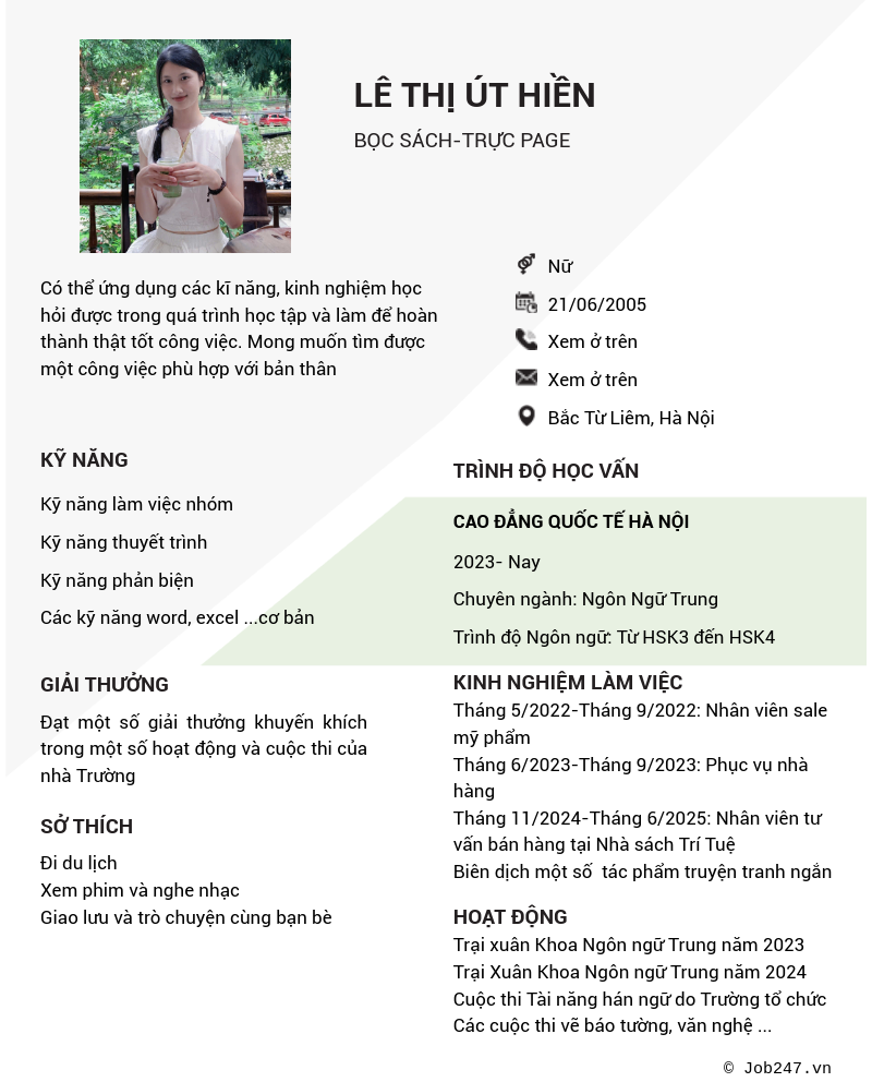 CV ứng viên