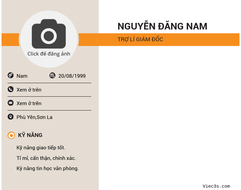 CV ứng viên