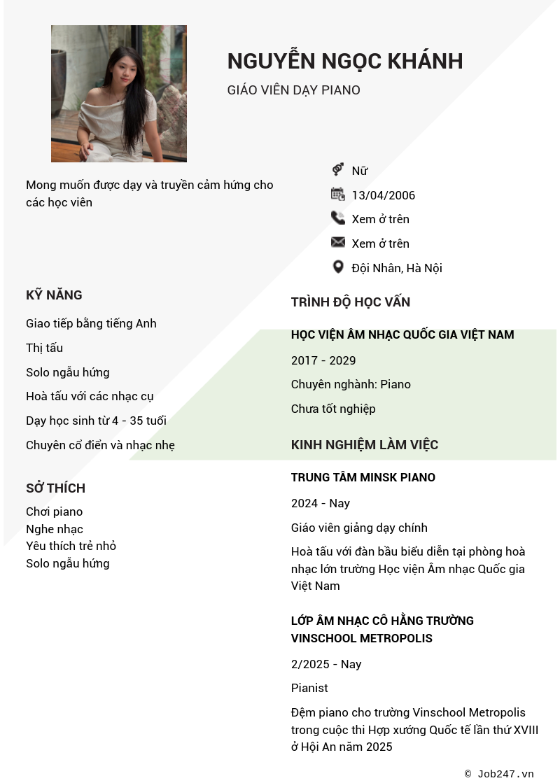 CV ứng viên