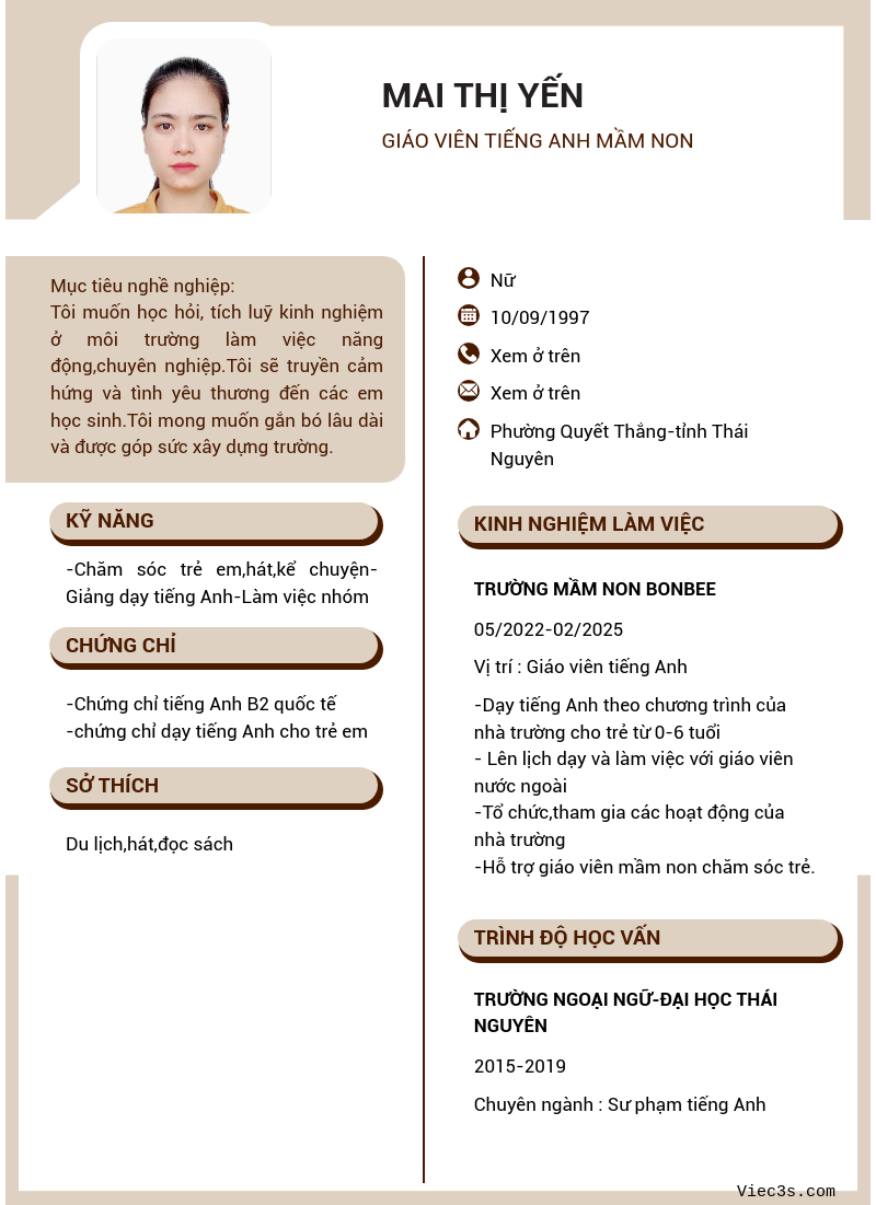CV ứng viên