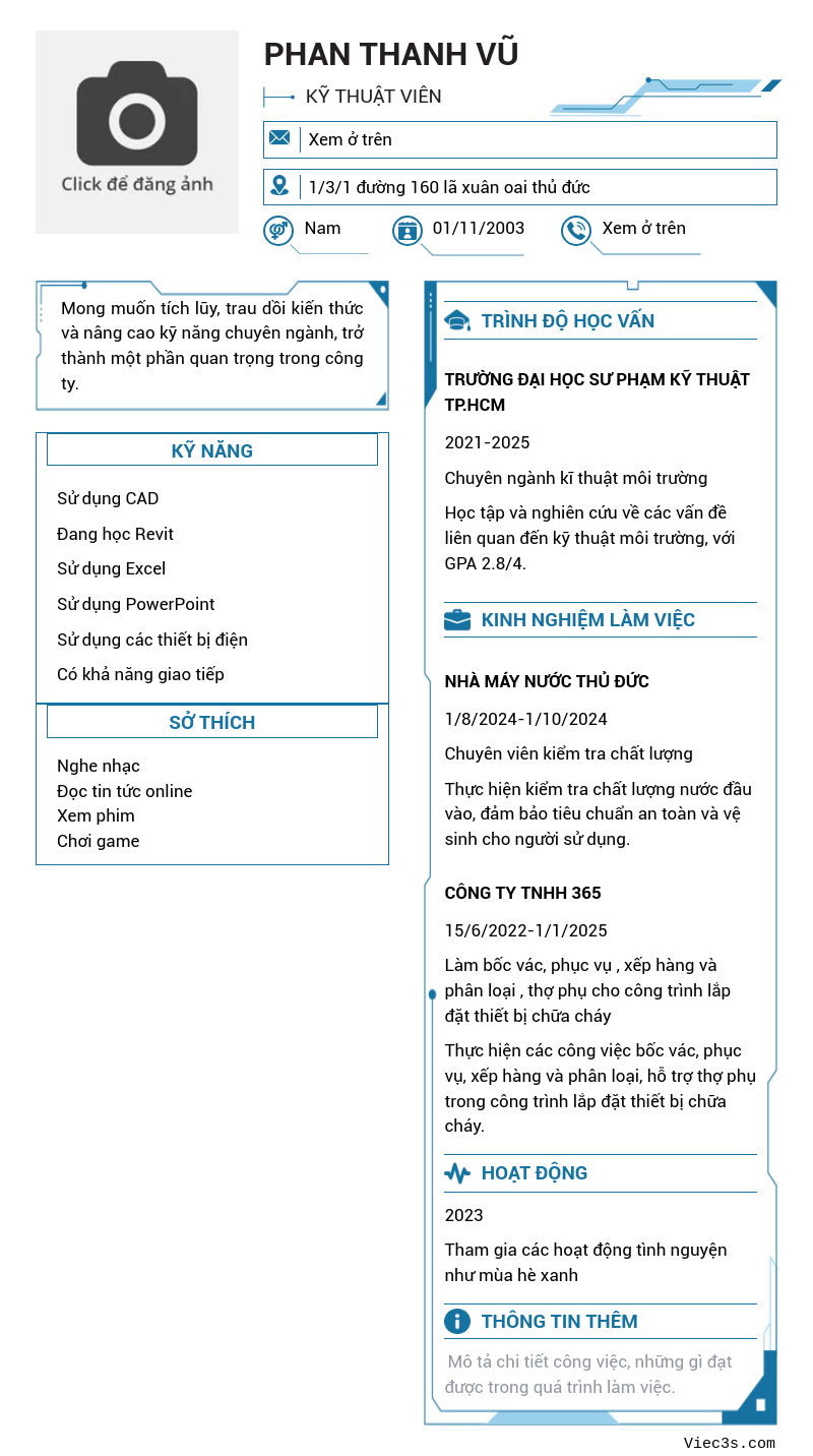 CV ứng viên